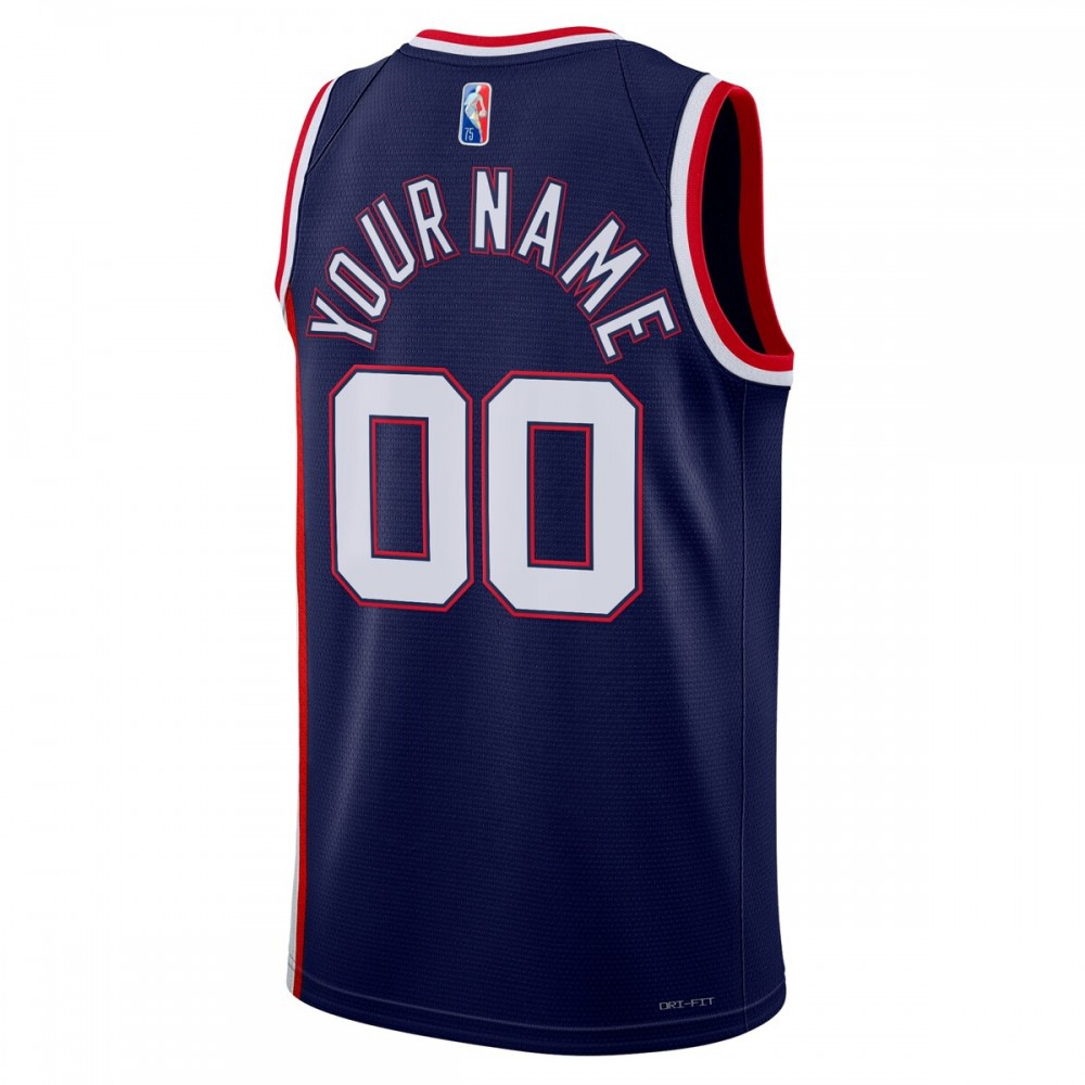 Brooklyn Nets 2021/22 Swingman Custom Jersey - City Edition - Navy-Pro Kit Vault | Brand New 26/27 Sports Jerseys